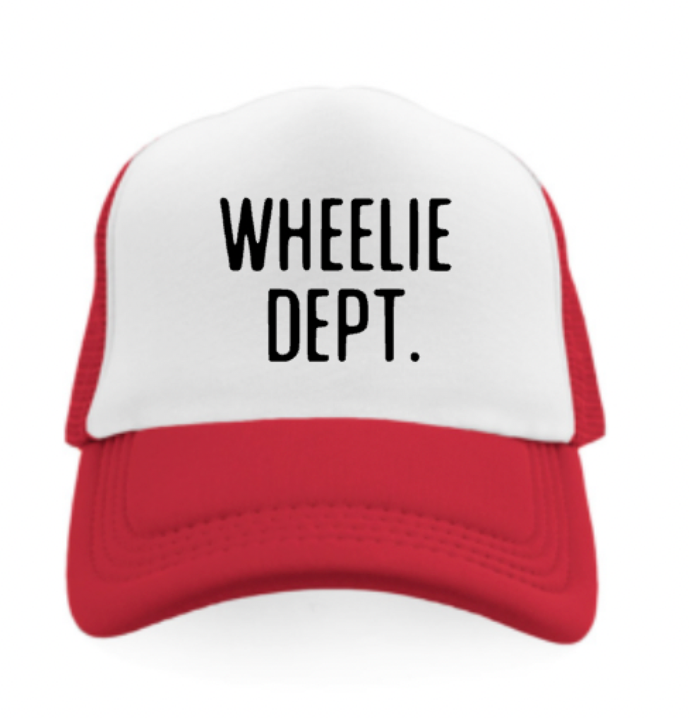 Signature Wheelie Dept. Trucker Red White and Black