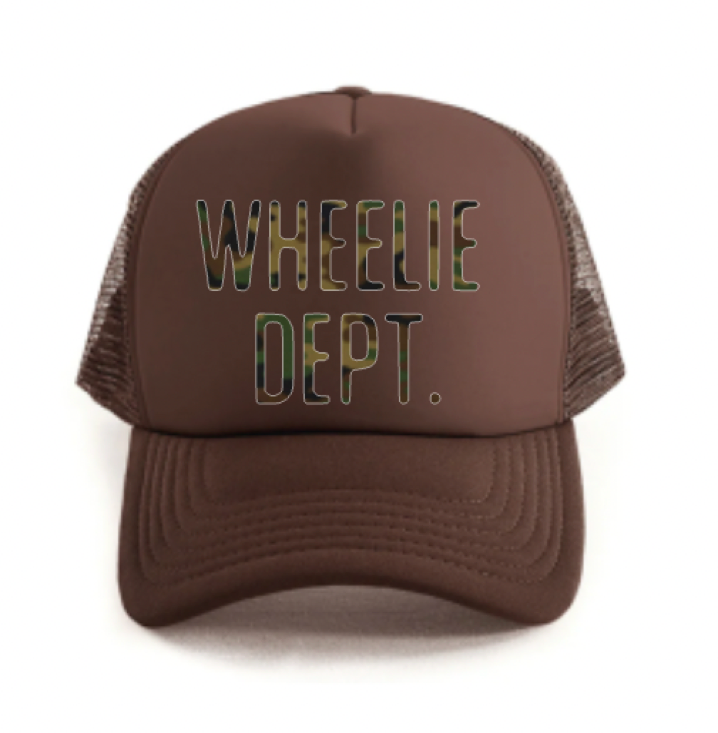 Signature Wheelie Dept. Trucker Brown Camo