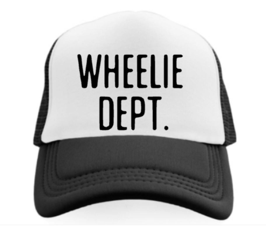 Signature Wheelie Dept. Trucker Black and White